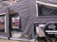 The Camper Tent on the SuperMax On Road Camper Trailer