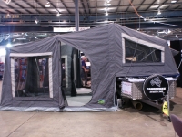 The Camper Tent on the SuperMax On Road Camper Trailer