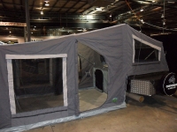 The Camper Tent on the SuperMax On Road Camper Trailer