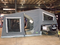 The Camper Tent on the SuperMax On Road Camper Trailer