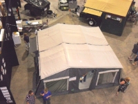 The Camper Tent on the SuperMax On Road Camper Trailer