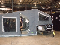 The Camper Tent on the SuperMax On Road Camper Trailer